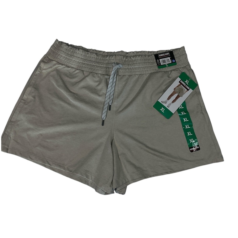 Kirkland Signature Knit Shorts Womens XL Green New With Tags Athletic Lounge